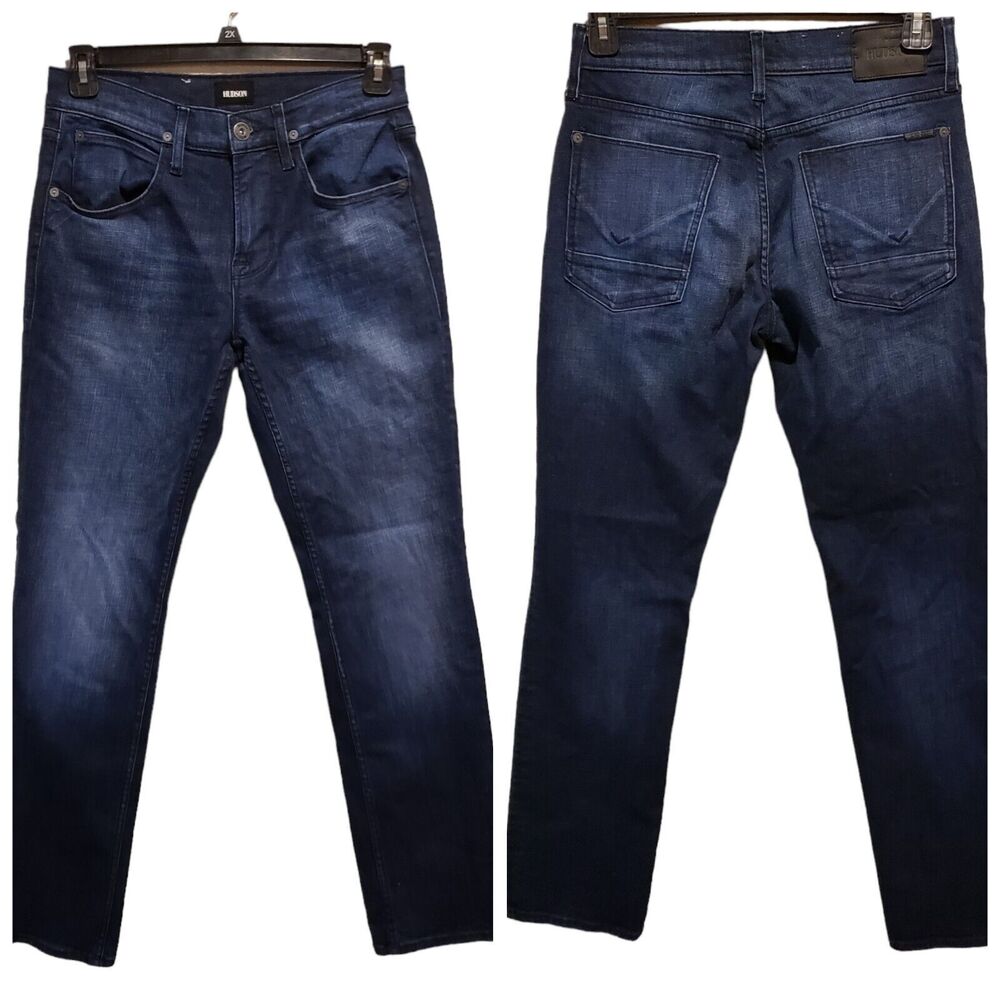 HUDSON Men's Byron Straight Distressed Jeans Size 30